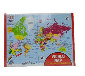 World Map- Learn & Fun with Jumbo floor Puzzle