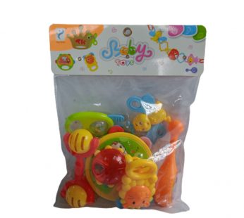 Baby Toys -Colorful Non Toxic BPA Free 9 Shake & Grab Rattles and 3 Soothing Teethers for Babies & Infants